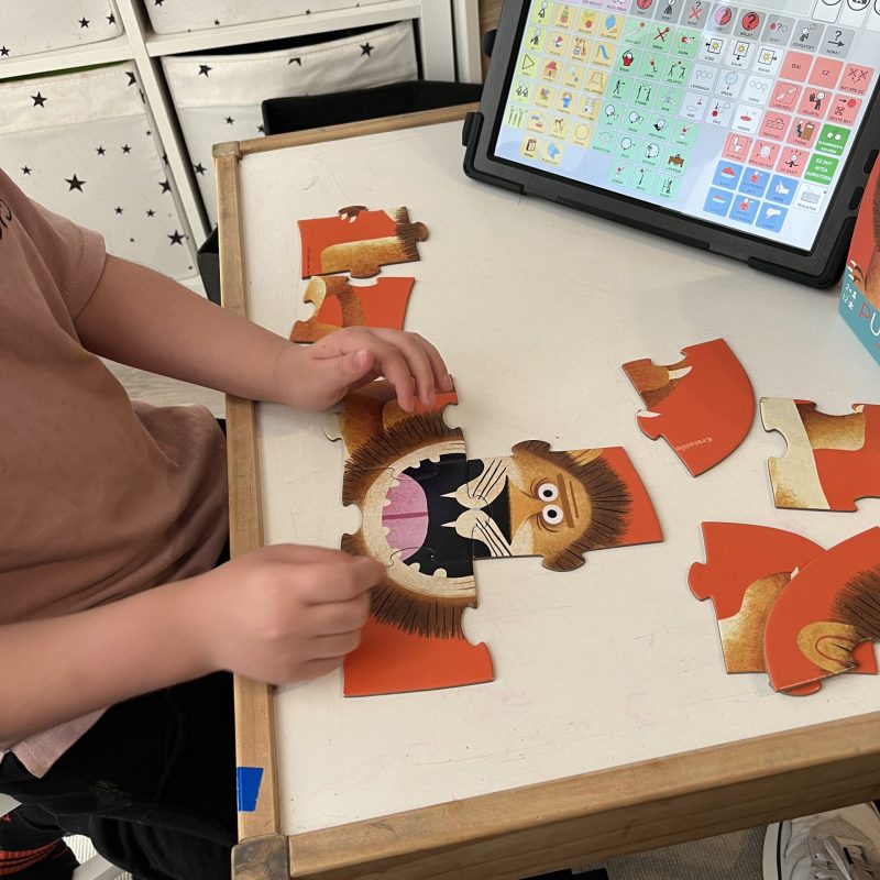 puzzle comunicador terapia ABA